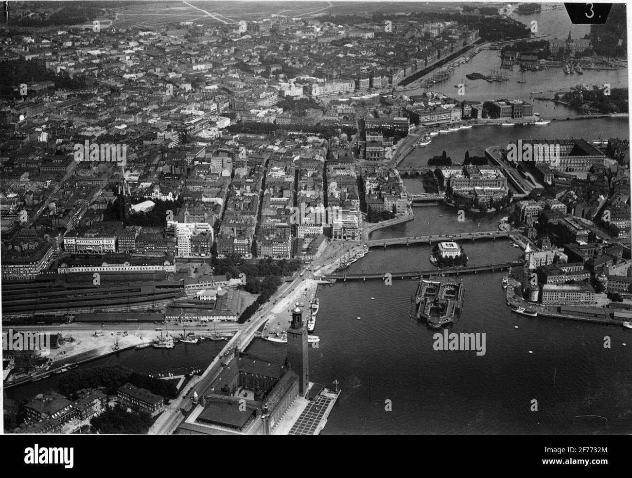 Blick auf Stockholm. Stockfoto