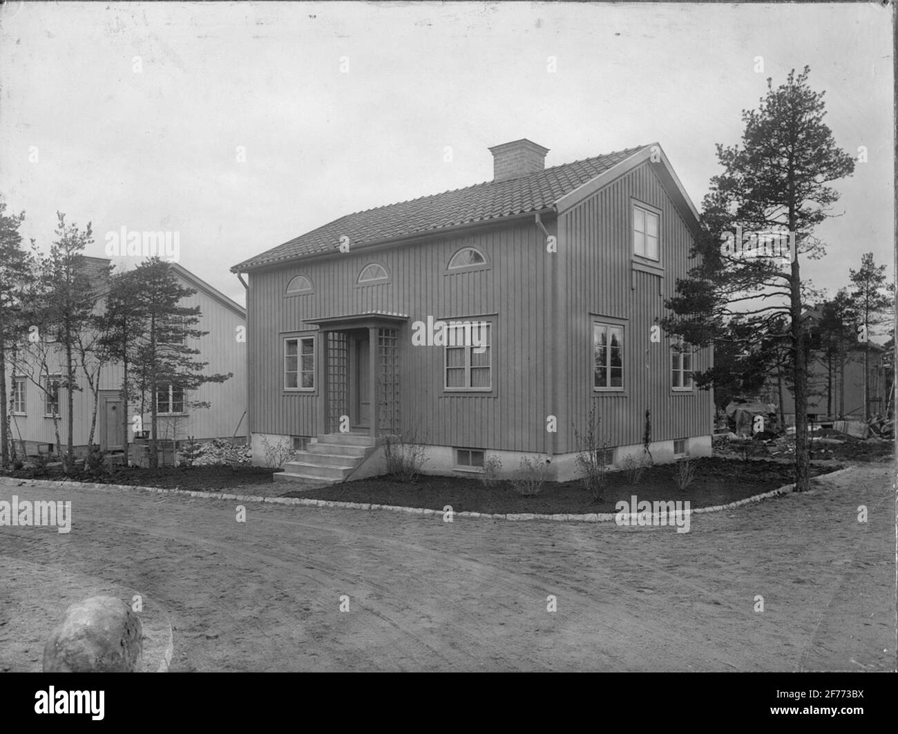 Bau- und Wohnausstellung in der Apfelbucht, Bromma, 1927. Haus # 13, 4 Zimmer und Küche. Stockfoto