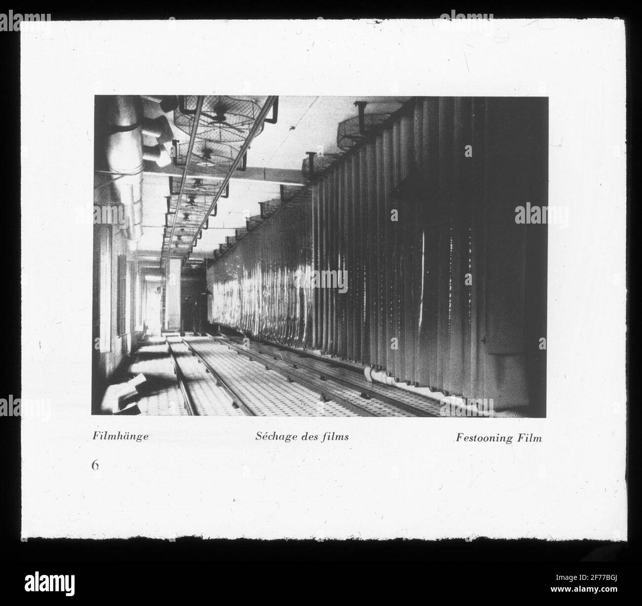 Skiopticon-Bild aus der Abteilung für Fotografie am Royal Institute of Technology. Verwendung durch Professor Helmer Bäckström als Vorlesungsmaterial. Bäckström war von 1948 bis 1958 Schwedens erster Professor für Fotografie am Royal Institute of Technology in Stockholm. (Nach Agfa-Röntgenaufnahmen.) Für weitere Informationen siehe: Bäckström, Helmer. Fotografisches Handbuch. Natur und Kultur. Stockholm. 1942. S. 253. Stockfoto