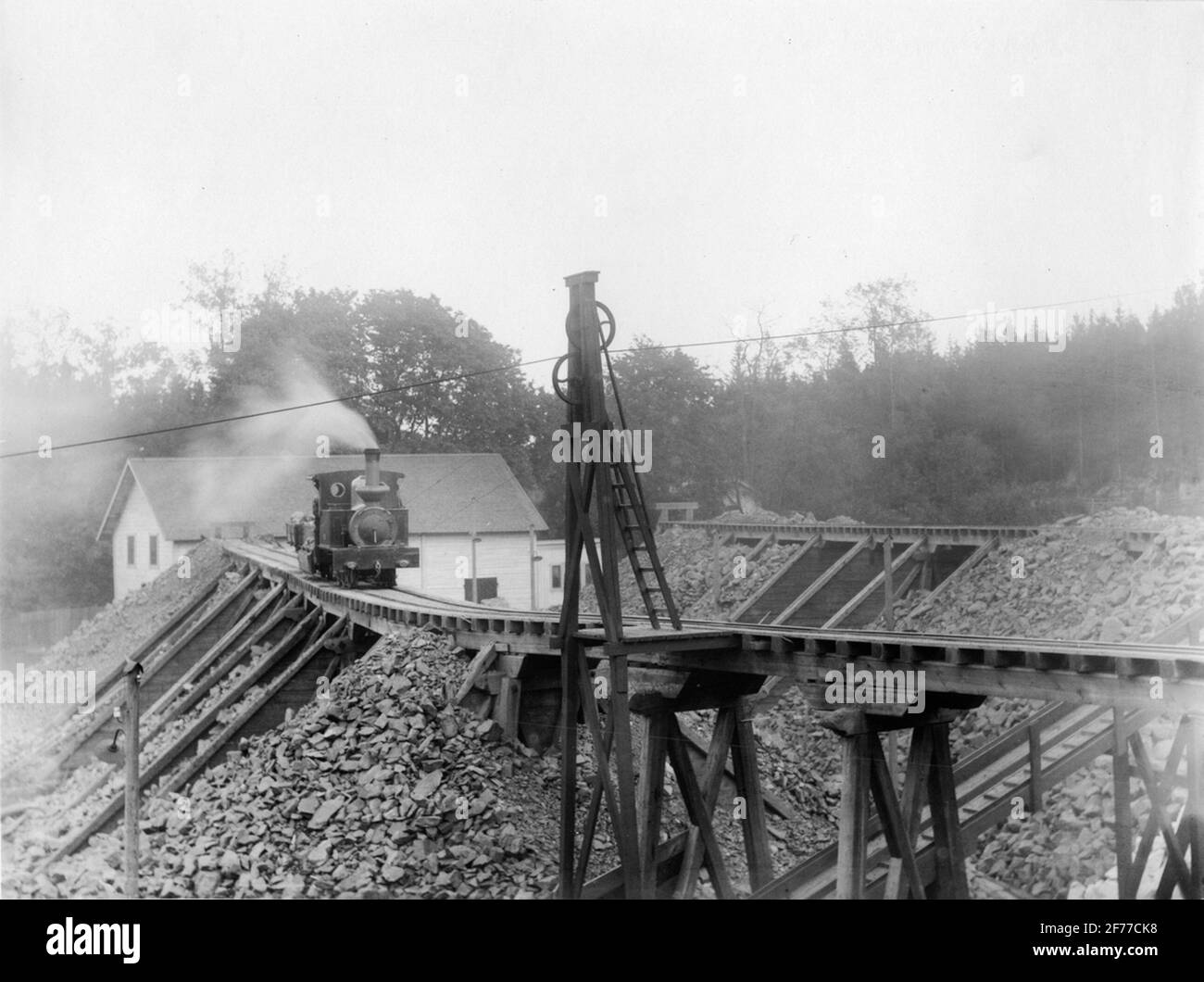 Iggesund's Verwendung in der Begrüßung Land. Slaghögar. Stockfoto