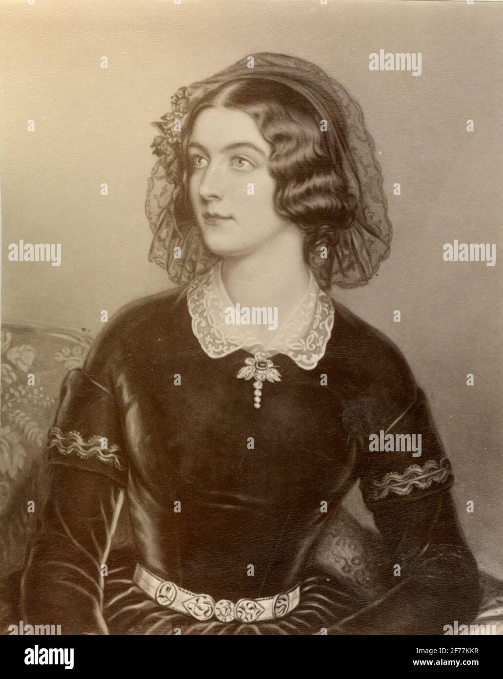 Malen. Porträt von Lola Montez (1821-1861). Stockfoto