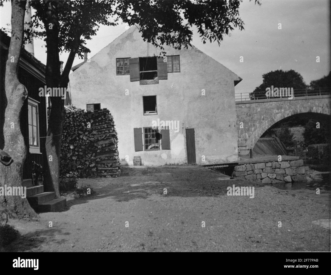 Papierfabrik für Läuse in Blekinge. Stockfoto