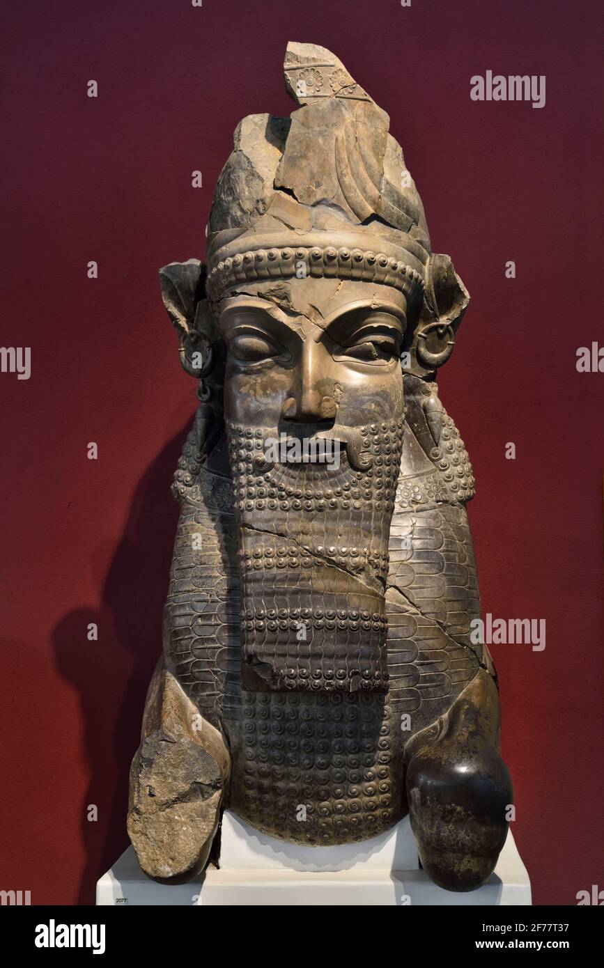 Iran, Teheran, Nationalmuseum, menschengeführte Stierkampfarena, (Persepolis, um 500 v. Chr.) Stockfoto