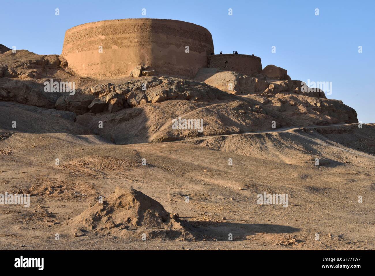 Iran, Yazd, von der UNESCO zum Weltkulturerbe erklärt, zoroastrischer Turm der Stille Stockfoto