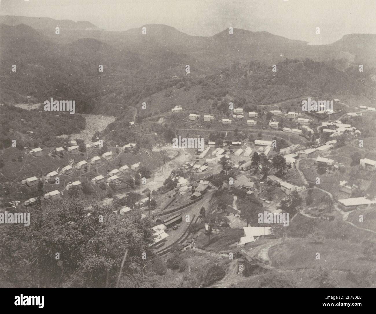 Blick auf die Gesellschaft in Kuba (Kuba). Wahrscheinlich die Bergbaugemeinde in den Turagua Minen, Firmeza. Stockfoto