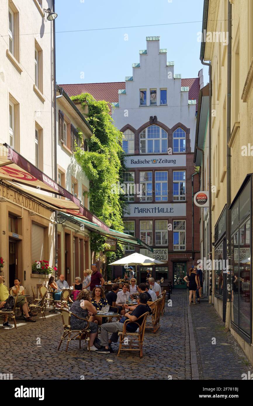 Deutschland, Baden Württemberg, Freiburg im Breisgau, Altstadt, Markthalle Stockfoto
