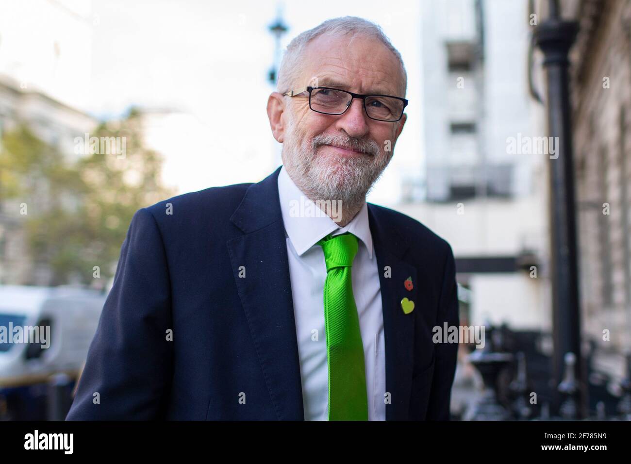 30/10/2019. London, Großbritannien. Jeremy Corbyn, der Vorsitzende der Arbeiterpartei, kommt in Westminster an. Bildnachweis: George Cracknell Wright Stockfoto