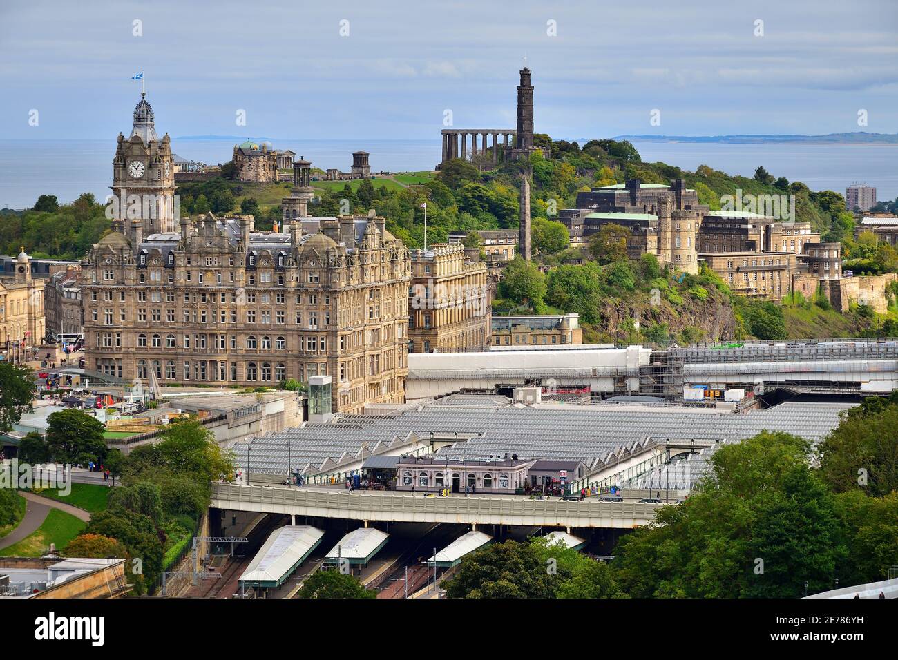 Blick auf Edinburgh Stockfoto