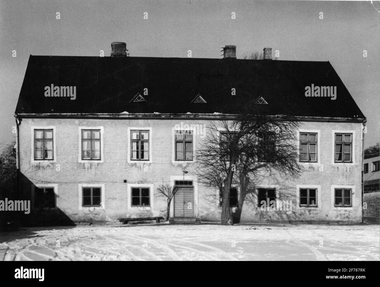 Arvid Faxes House in Lyckeby in Blekinge, 1950. Von Süden aus gesehen. Stockfoto