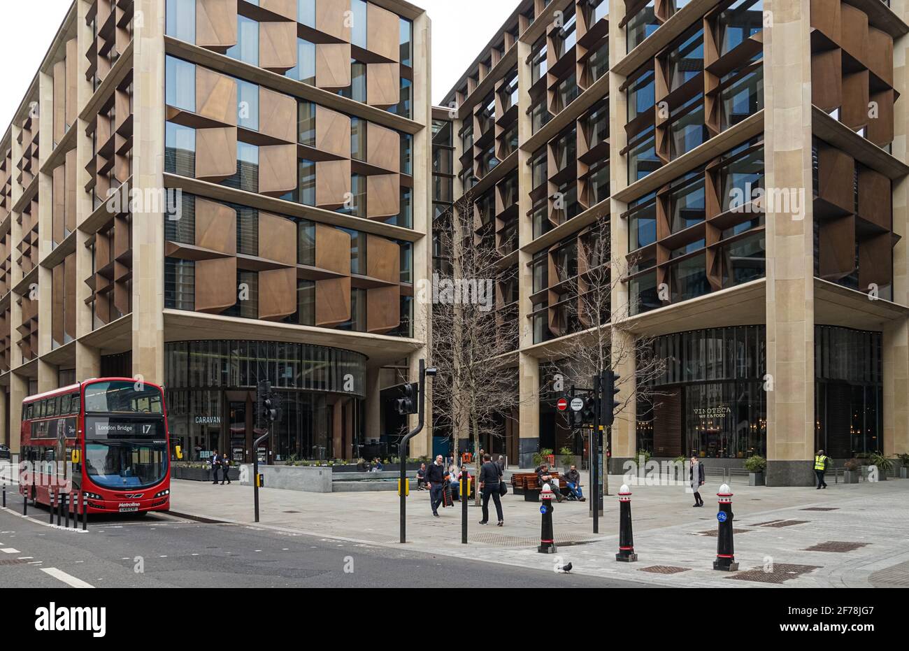 Bloomberg europäischen Hauptsitz in London, England Vereinigtes Königreich Großbritannien Stockfoto