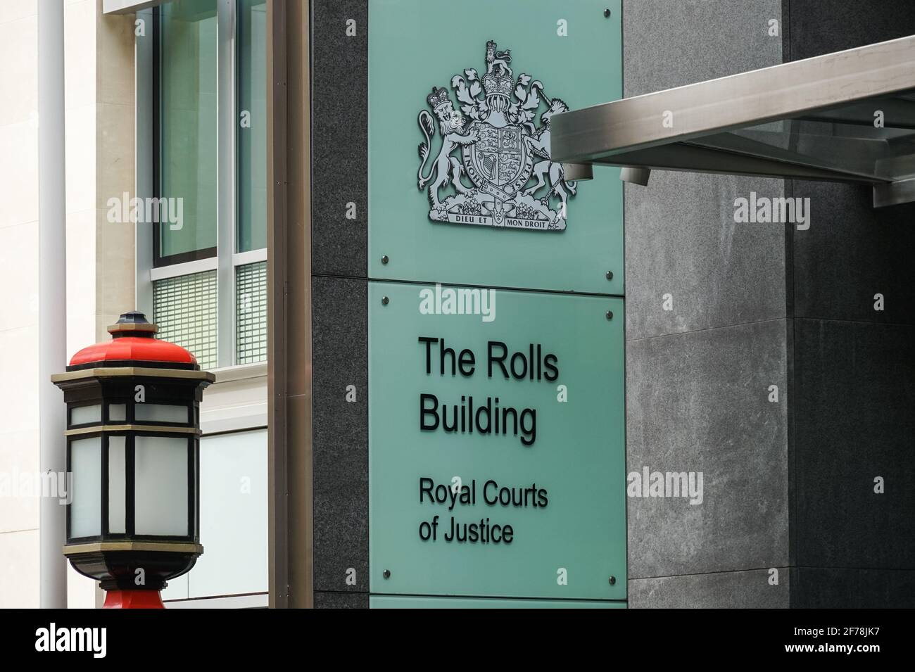 Das Rolls Building, Gerichtsgebäude in der Fetter Lane, London, England, Großbritannien Stockfoto