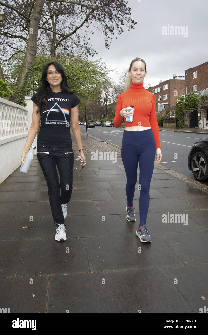 Leila Russack und Jackie St. Claire in der City London Stockfoto