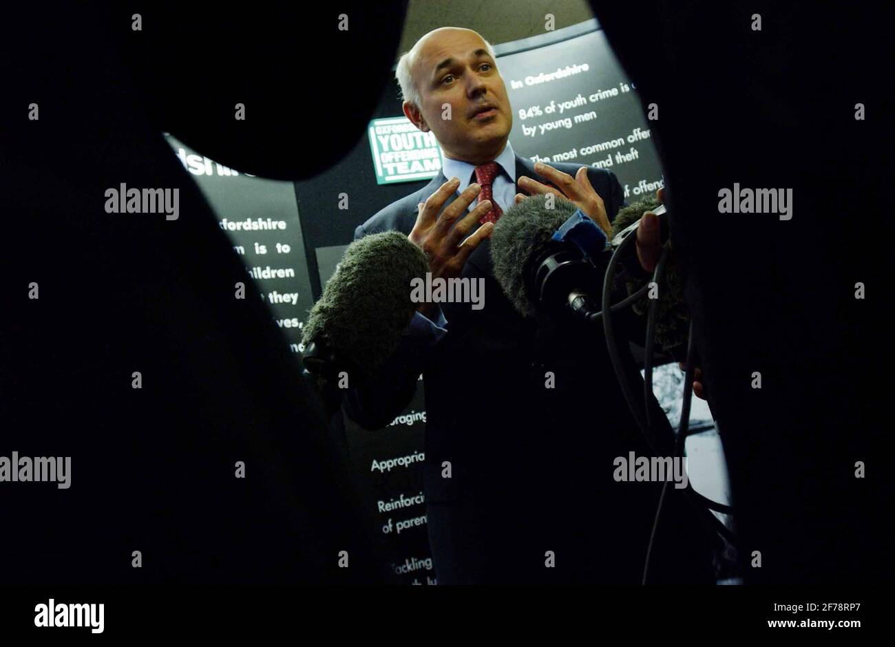 IAIN DUNCAN SMITH IN OXFORD,31/10/02 PILSTON Stockfoto