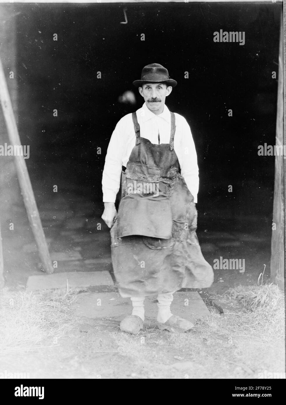 Porträt von Johan August Hübinette bei Leufsta Use. Stockfoto