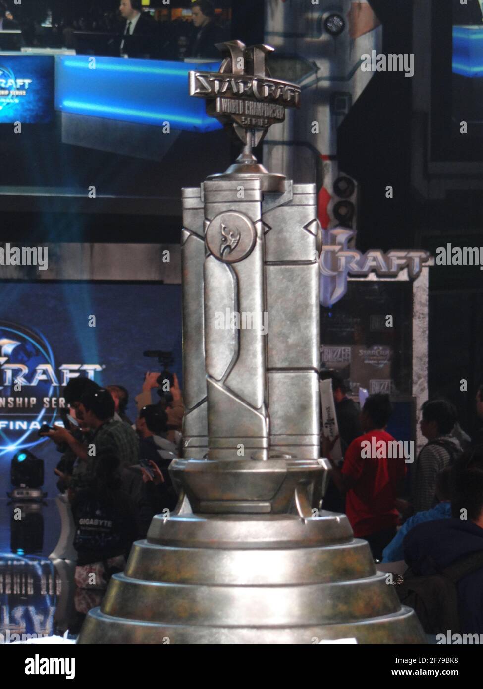 BlizzCon 2013 StarCraft WCS World Finals Trophy Stockfoto