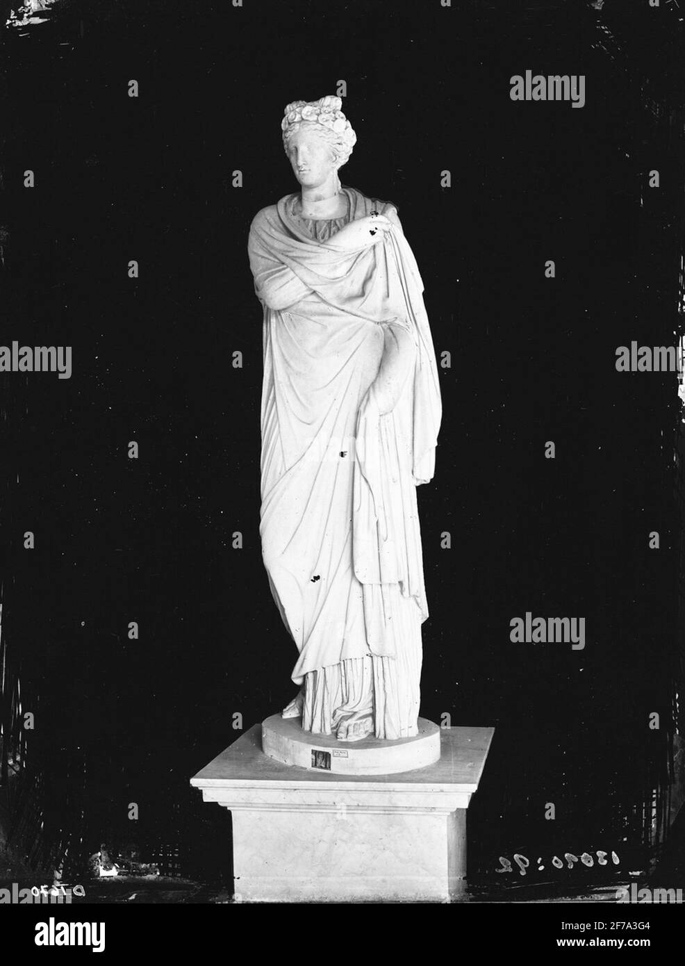 Statue „Polymnia“ Kungl. Das Museum Nr. 5. Nationalmuseum Nr. 9. Nr. 121. Stockfoto