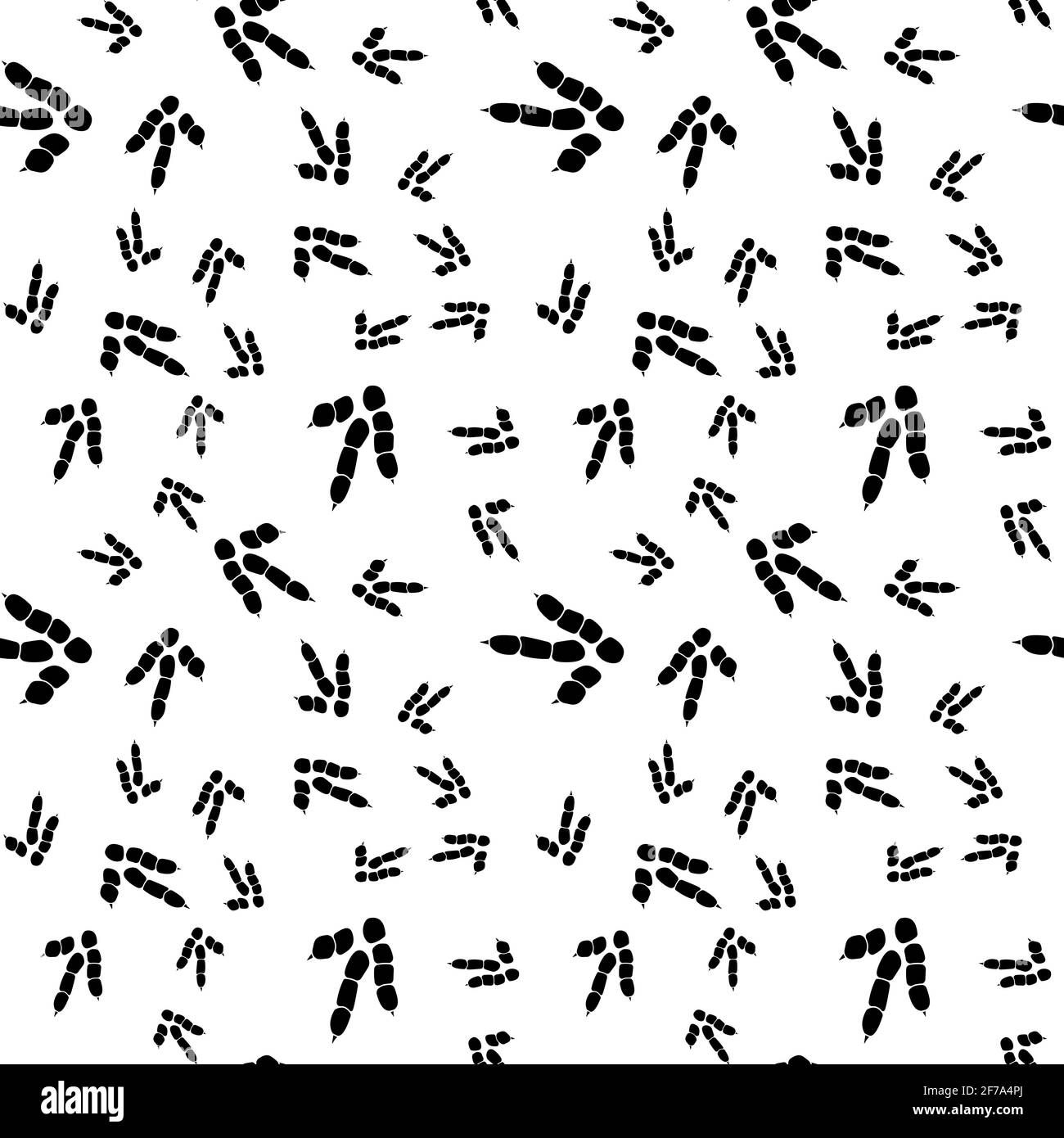 Dinosaurier Fußabdruck Spuren. Minimalistisches Nahtmuster. Hintergrund mit Pfote, Klaue Raubtier. Dinosaurier Fußabdruck Illustration perfekt für Textil-, Wrap-und Stock Vektor Dinosaurier Fußabdruck Spuren. Minimalistisches Nahtmuster. Hintergrund mit Pfote, Klaue Raubtier. Dinosaurier Fußabdruck Illustration perfekt für Textil-, Wrap-und Stock Vektor