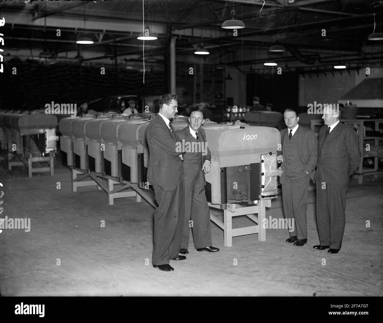 GM-Werbeabteilung. 1000: E Koffer. Stockfoto