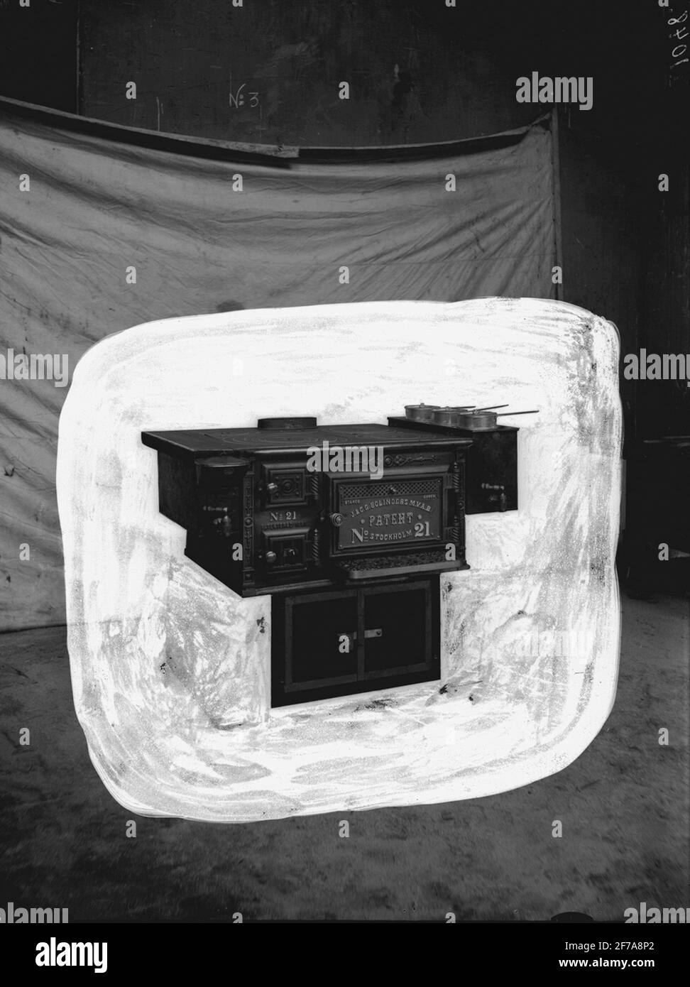 Herd mit Backofen. Stockfoto