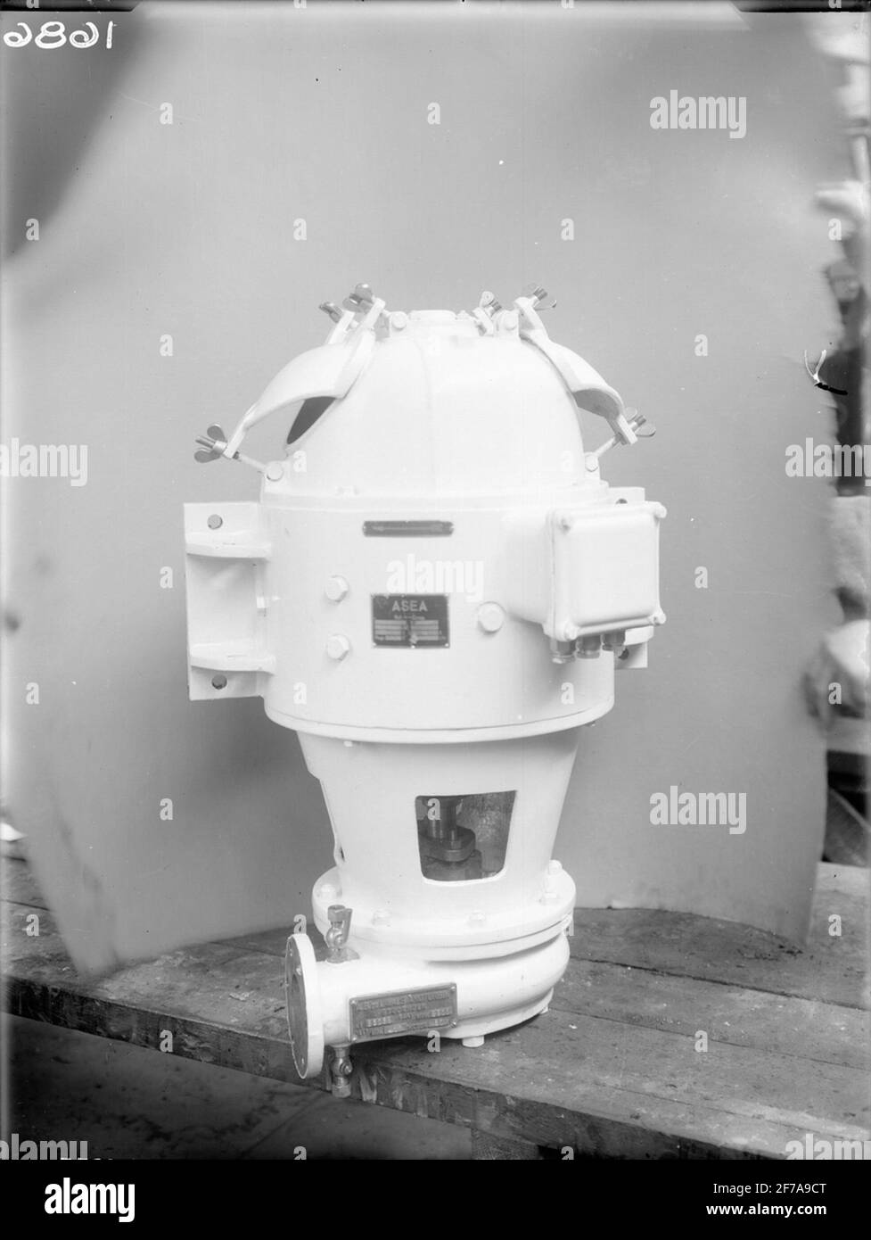 Vertikale Zentrifugalp. Für U-Boote. Stockfoto