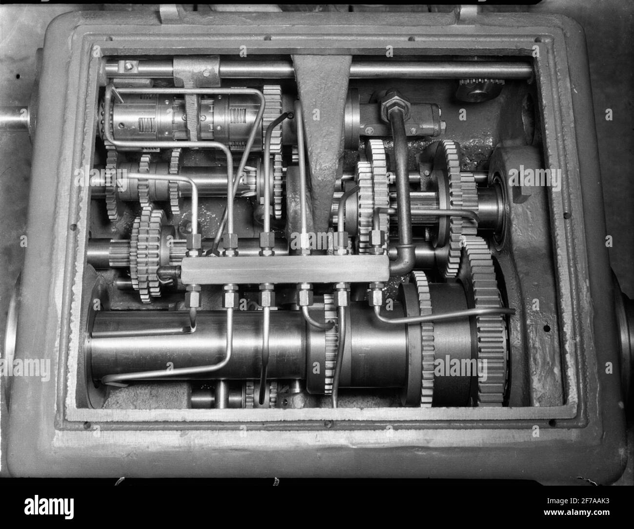 Drehmaschine. Stockfoto