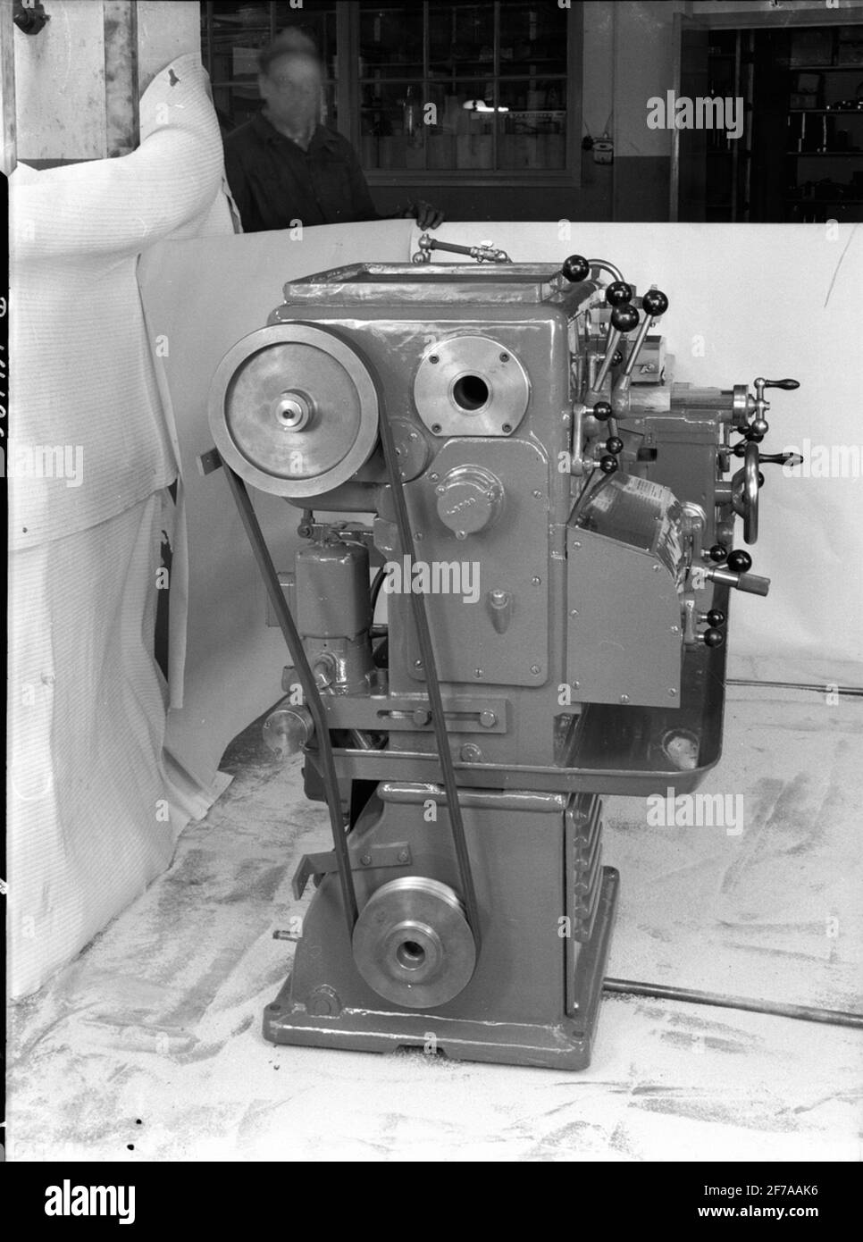 Drehmaschine. >> Stockfoto