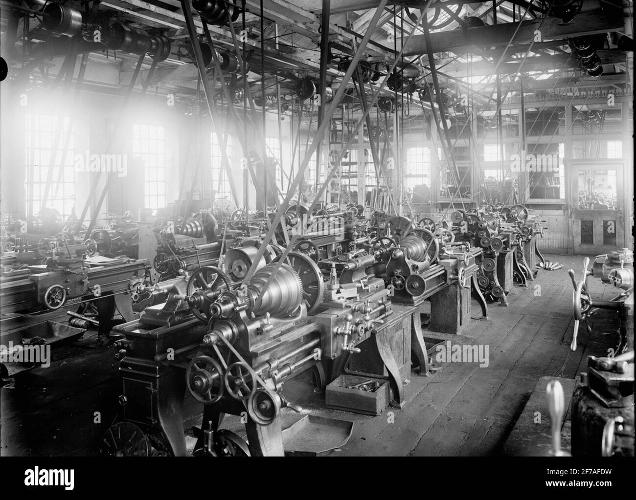 Drehmaschine. Stockfoto