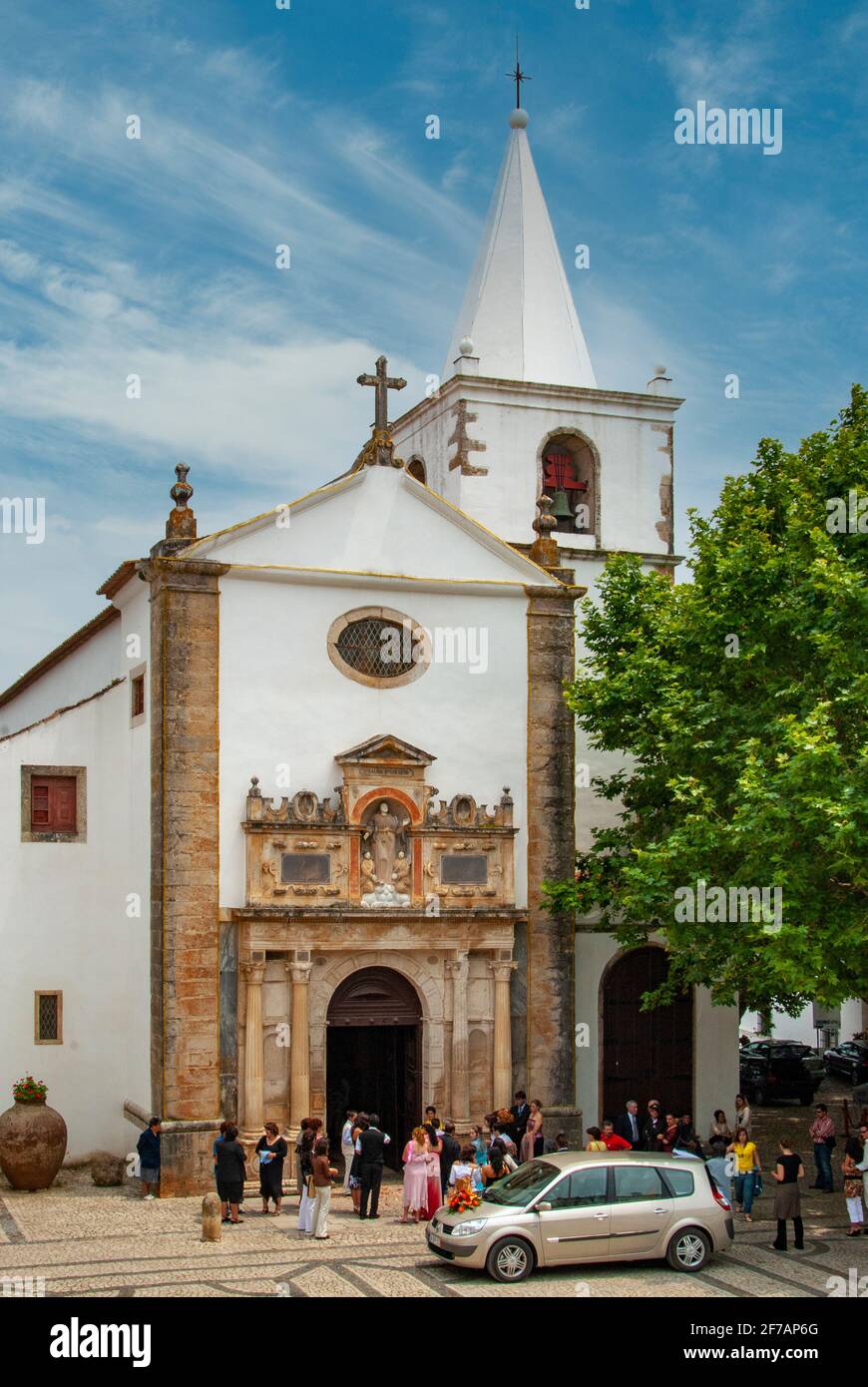 Igreja de Santa Maria, Obidos, Portugal Stockfoto