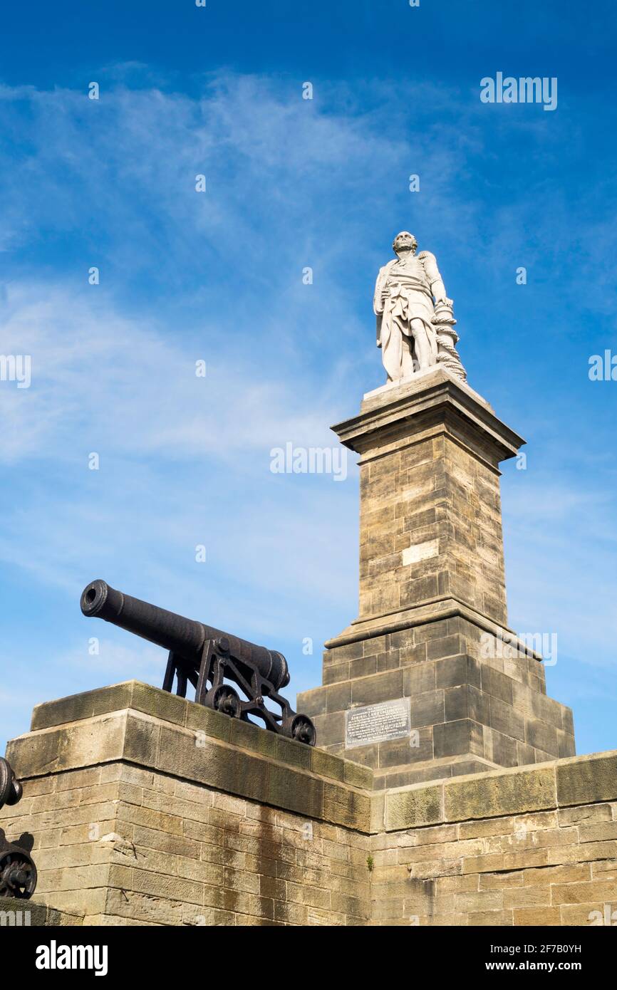 Das Collingwood Monument in Tynemouth, Nordostengland, Großbritannien Stockfoto