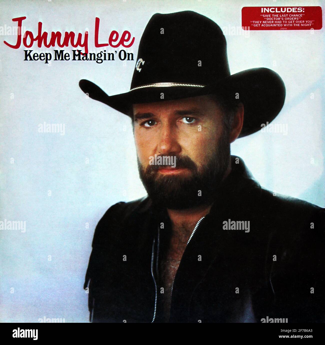 Johnny Lee: 1985. LP-Frontcover: Keep Me Hangin' On Stockfoto