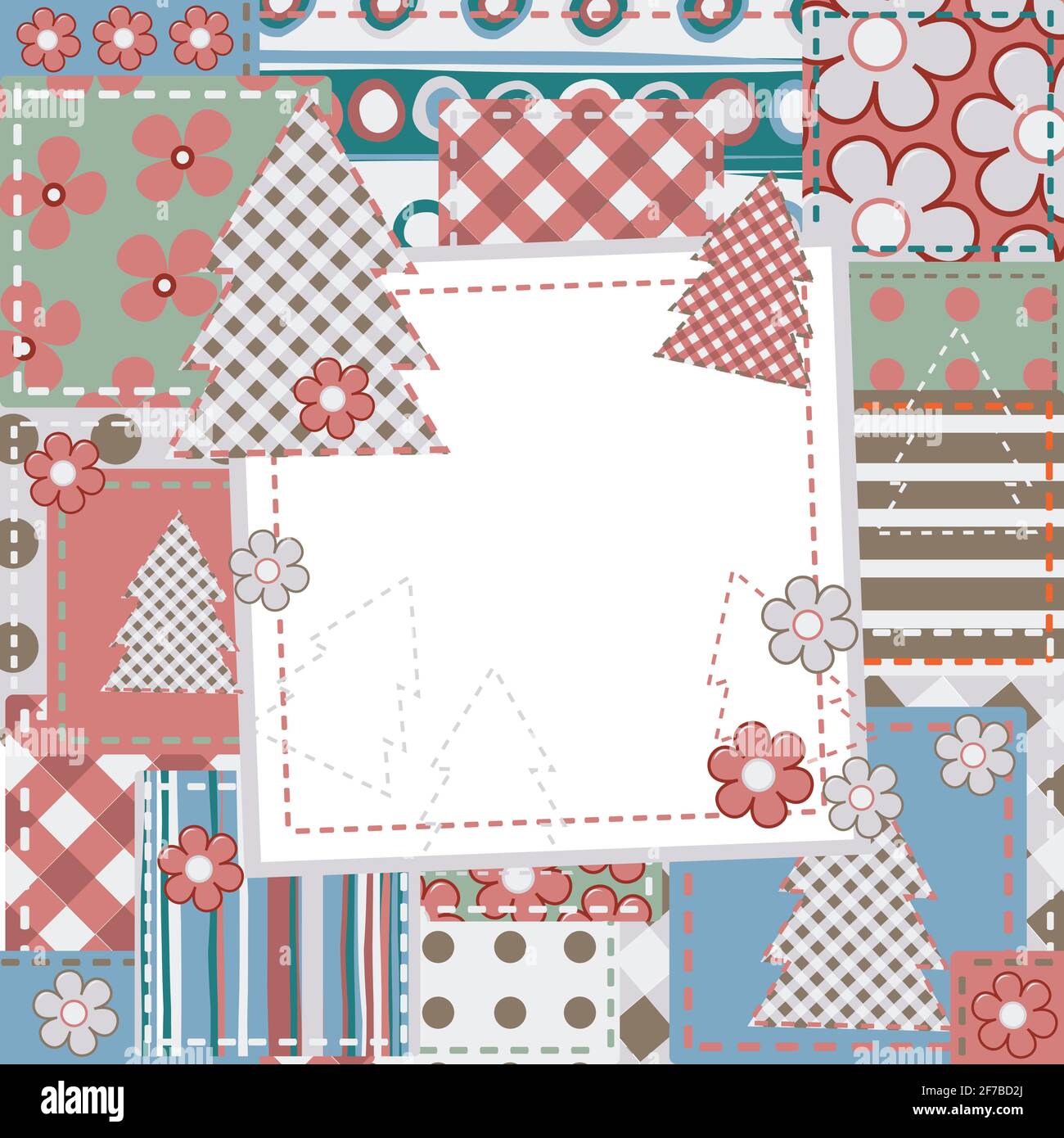 Vintage Scrapbook Hintergrund für Weihnachten Stock Vektor