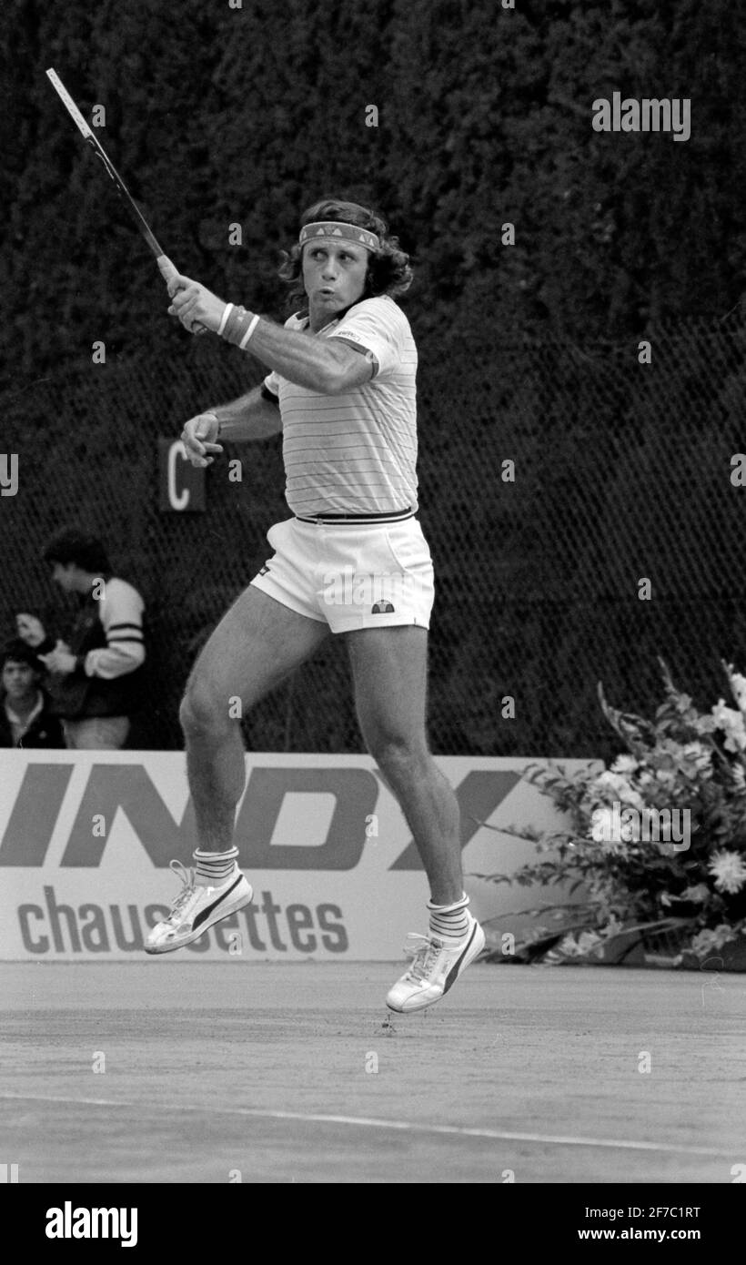 Guillermo Vilas, argentinische Tennislegende Stockfoto