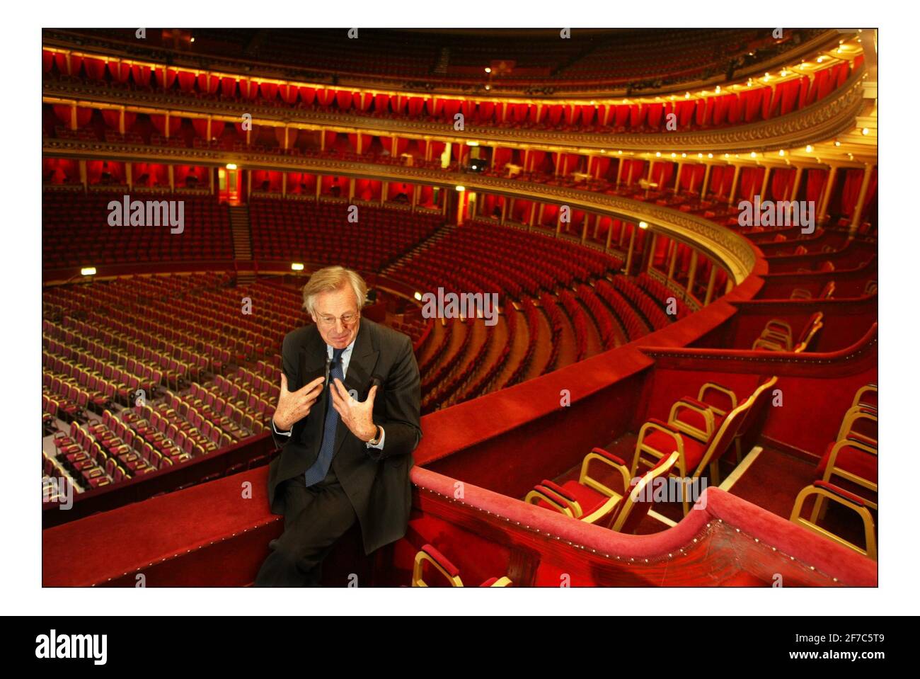 David Elliott in der Royal Albert Hall in Londonpic David Sandison 13/12/2005 Stockfoto