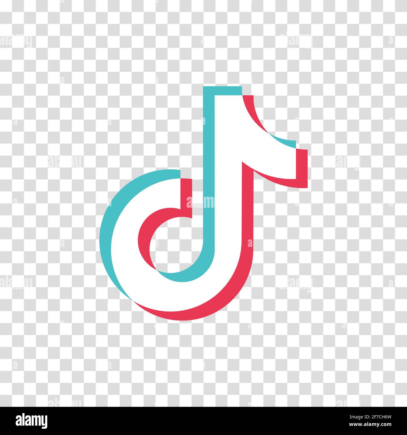 TIK-Tok-Symbol. Soziale Medien. TIK Tok-Logo-Design. Vektordarstellung auf transparentem Hintergrund isoliert. Stock Vektor