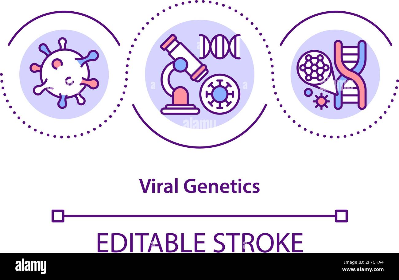 Symbol für virales Genetik-Konzept Stock Vektor