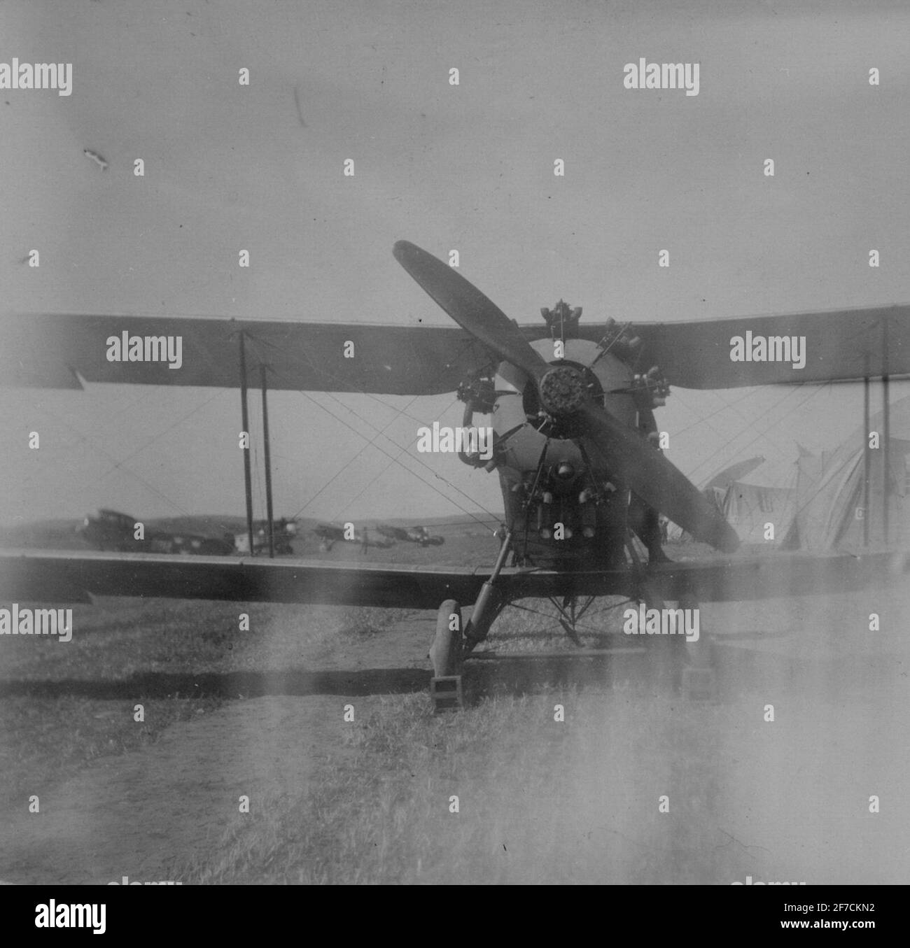 British Aircraft Bristol F.2B Fighter Design: Aircraft Bristol F.2B Fighter mit englischer Zivilanmeldung auf der internationalen Luftfahrtmesse in Göteborg, 1923 (ILUG). Stockfoto