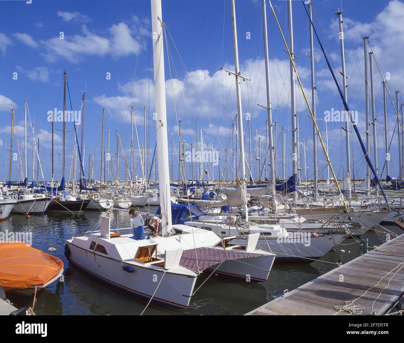 Tel Aviv Marina, Tomer Square, Tel Aviv (Tel Aviv-Yafo), Gush Dan, Israel Stockfoto