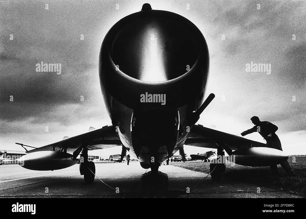 Aircraft Mig 15 Russischer Kampfjet in den 1950er Jahren gebaut Und jetzt im Besitz erhalten und geflogen privat in Britaindbase Stockfoto