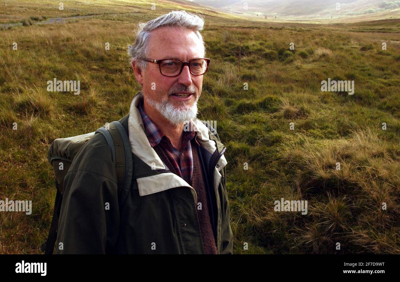 BRIAN JONES ZU FUSS IM WALD VON BOWLAND.17/9/04 PILSTON Stockfoto