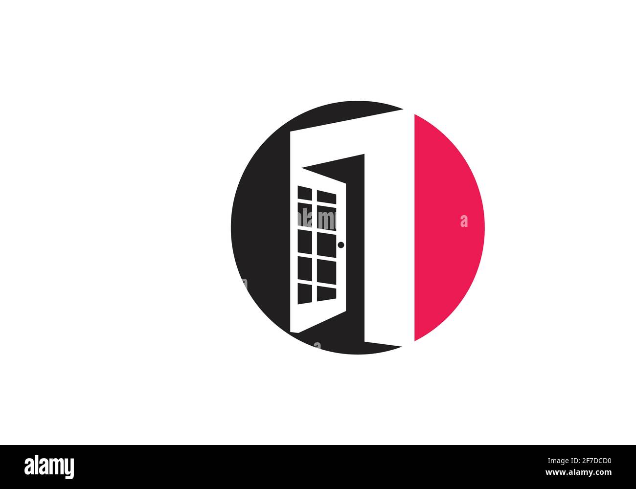 Design-Inspiration für Türlogos. Vector Real Estate Business Logo. Stock Vektor