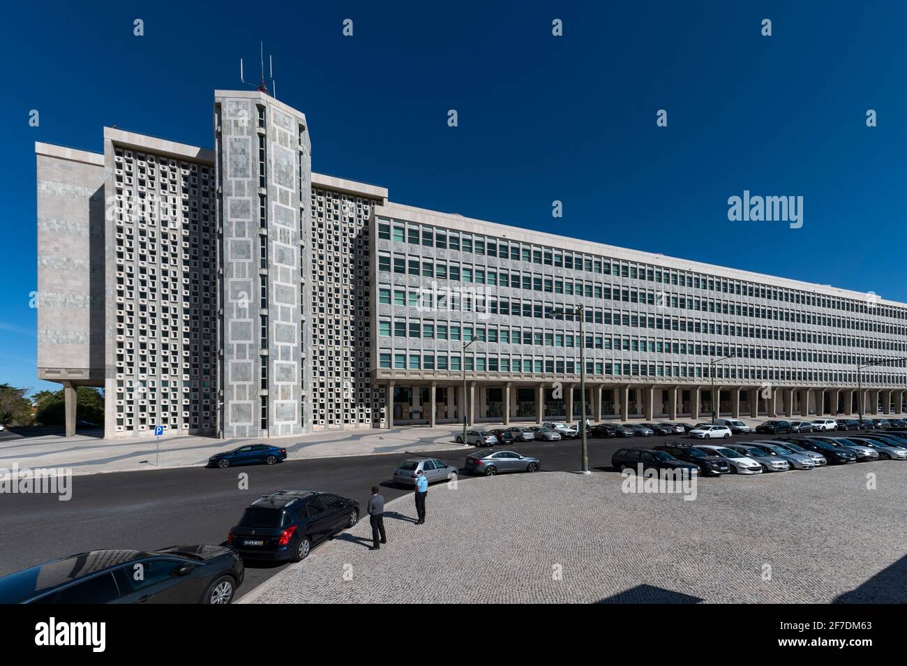 Lissabon, Portugal - 14. Oktober 2020: Blick auf den Lissabonner Hof (Palacio de Justiça) in der Stadt Lissabon, Portugal Stockfoto