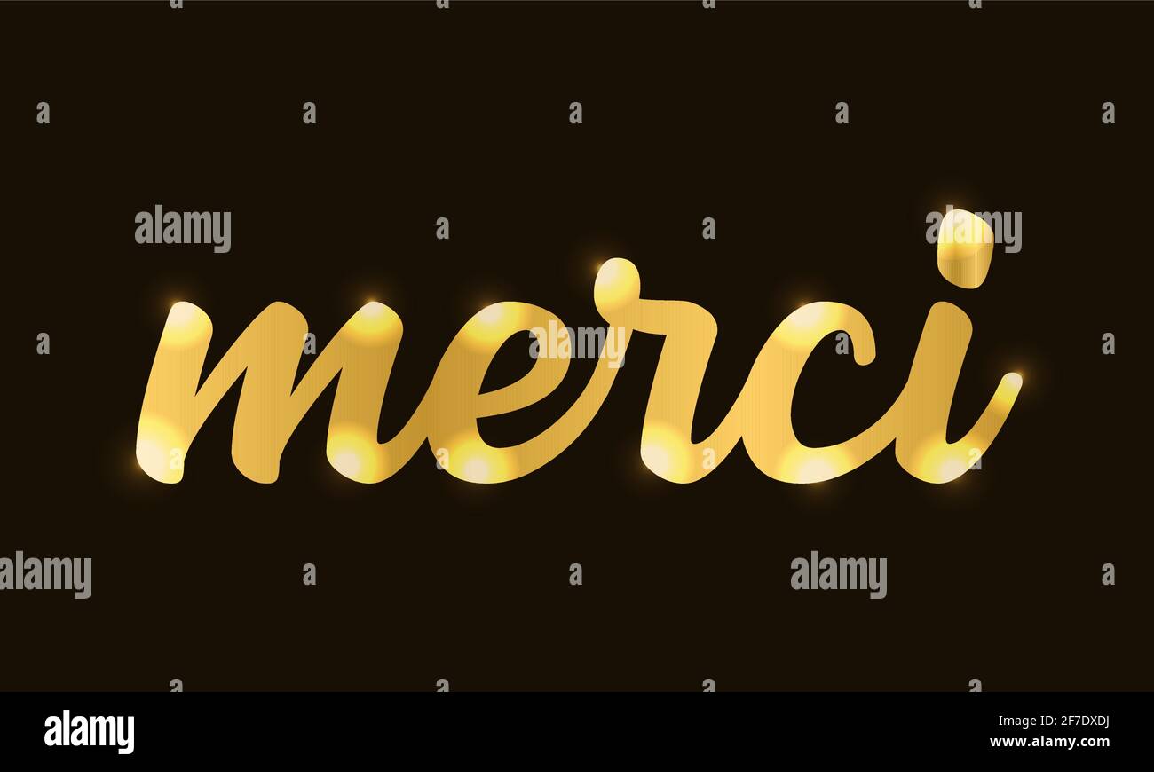 Bitte Auf Französisch Nach Danke Danke logo Stock-Vektorgrafiken kaufen - Alamy