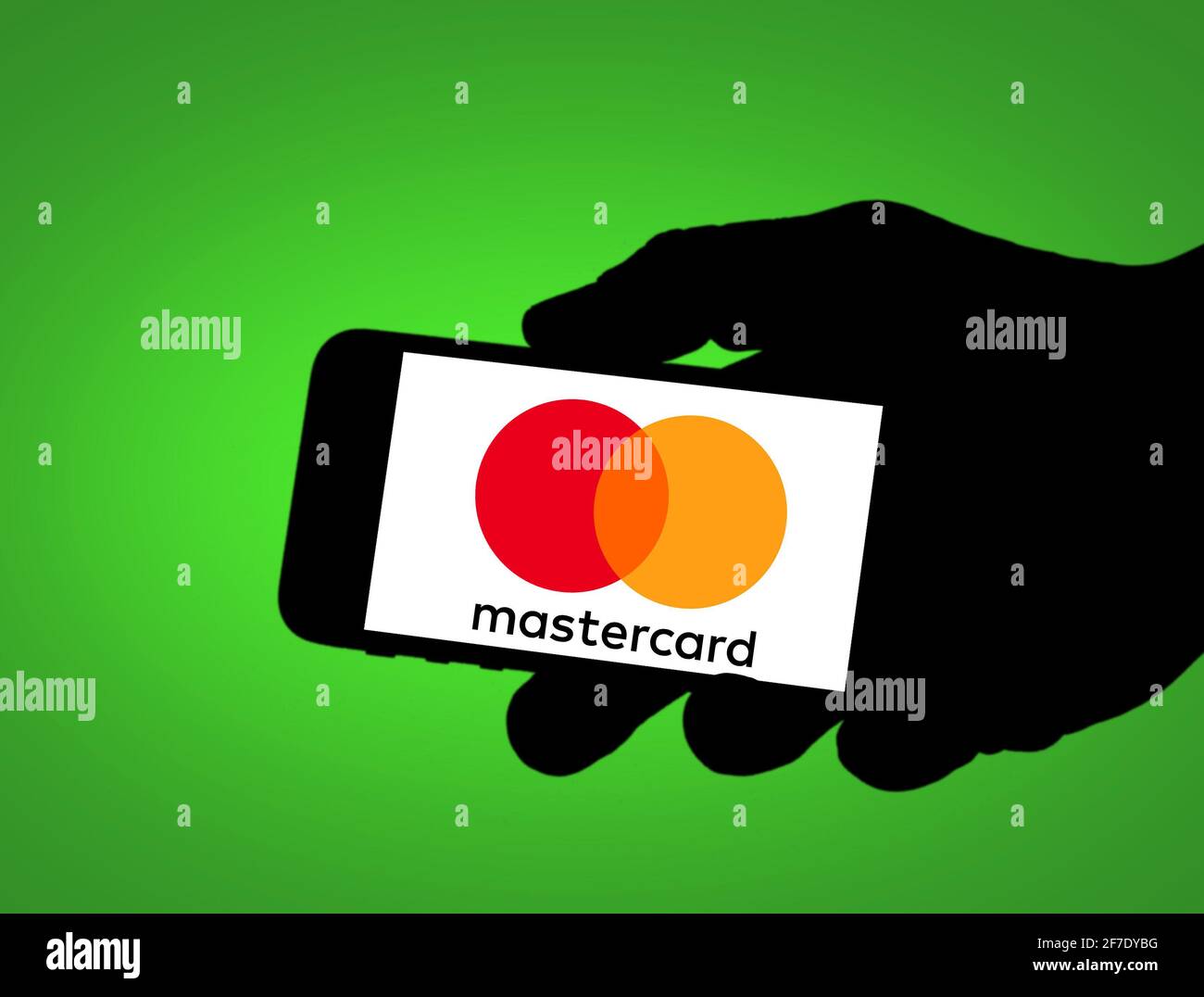 Mastercard-Zahlung Stockfoto
