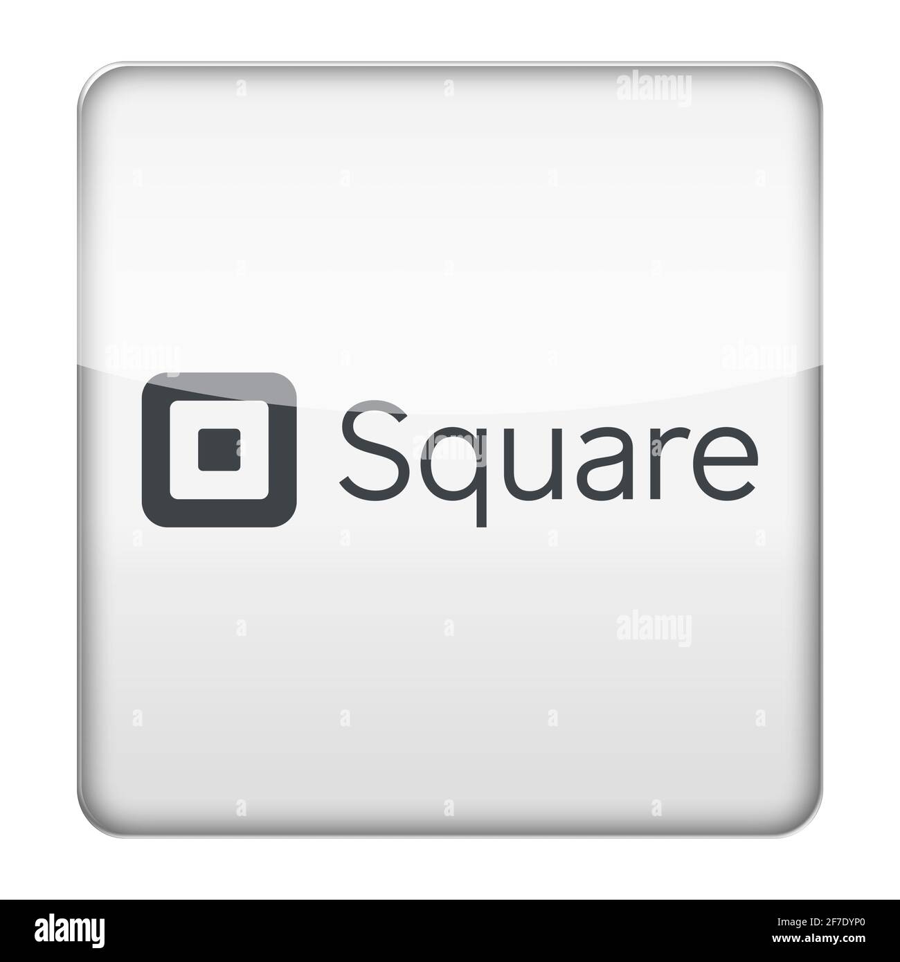 Quadratisches Logo-Symbol Stockfoto