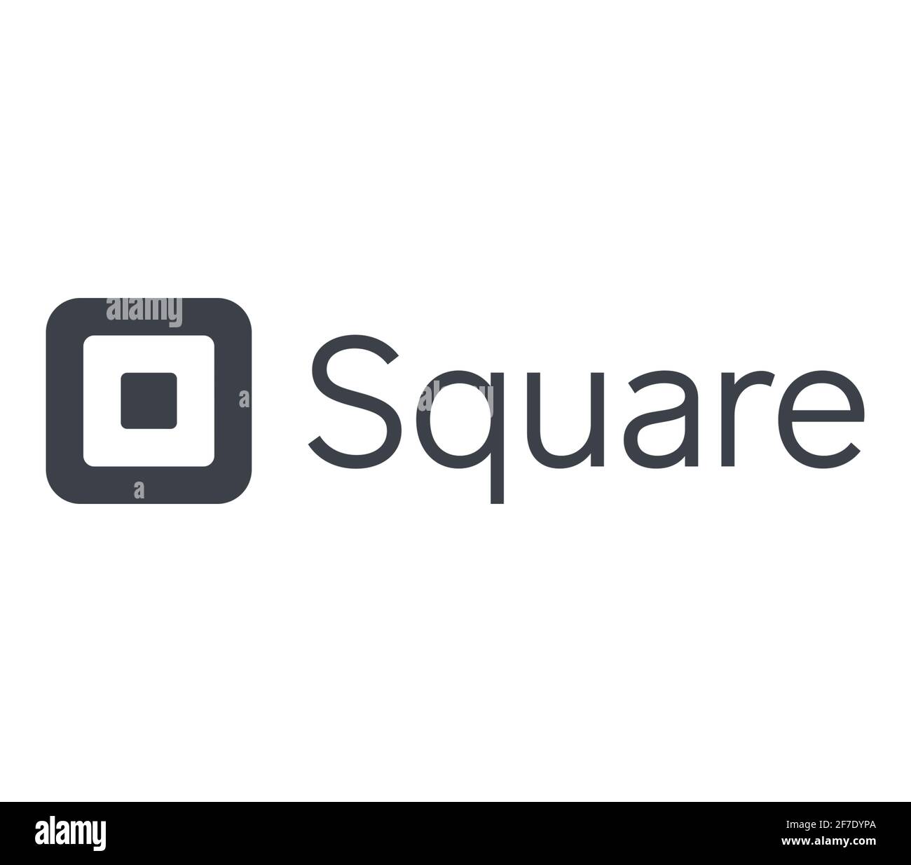 Quadratisches Logo Stockfoto