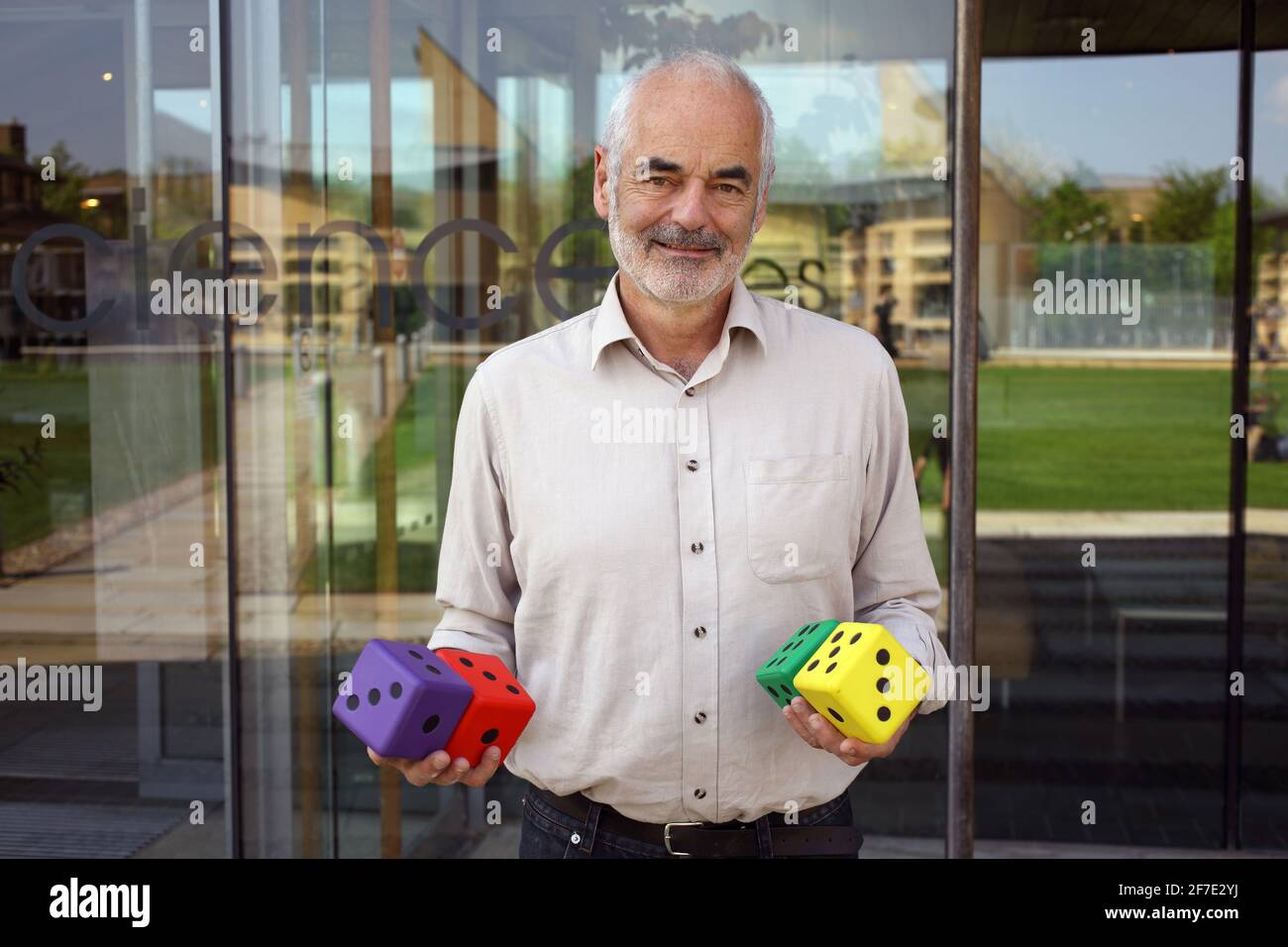 David Spiegelhalter , Professor für das Public Understanding of Risk am Center for Mathematical Sciences in Cambridge, Großbritannien Stockfoto