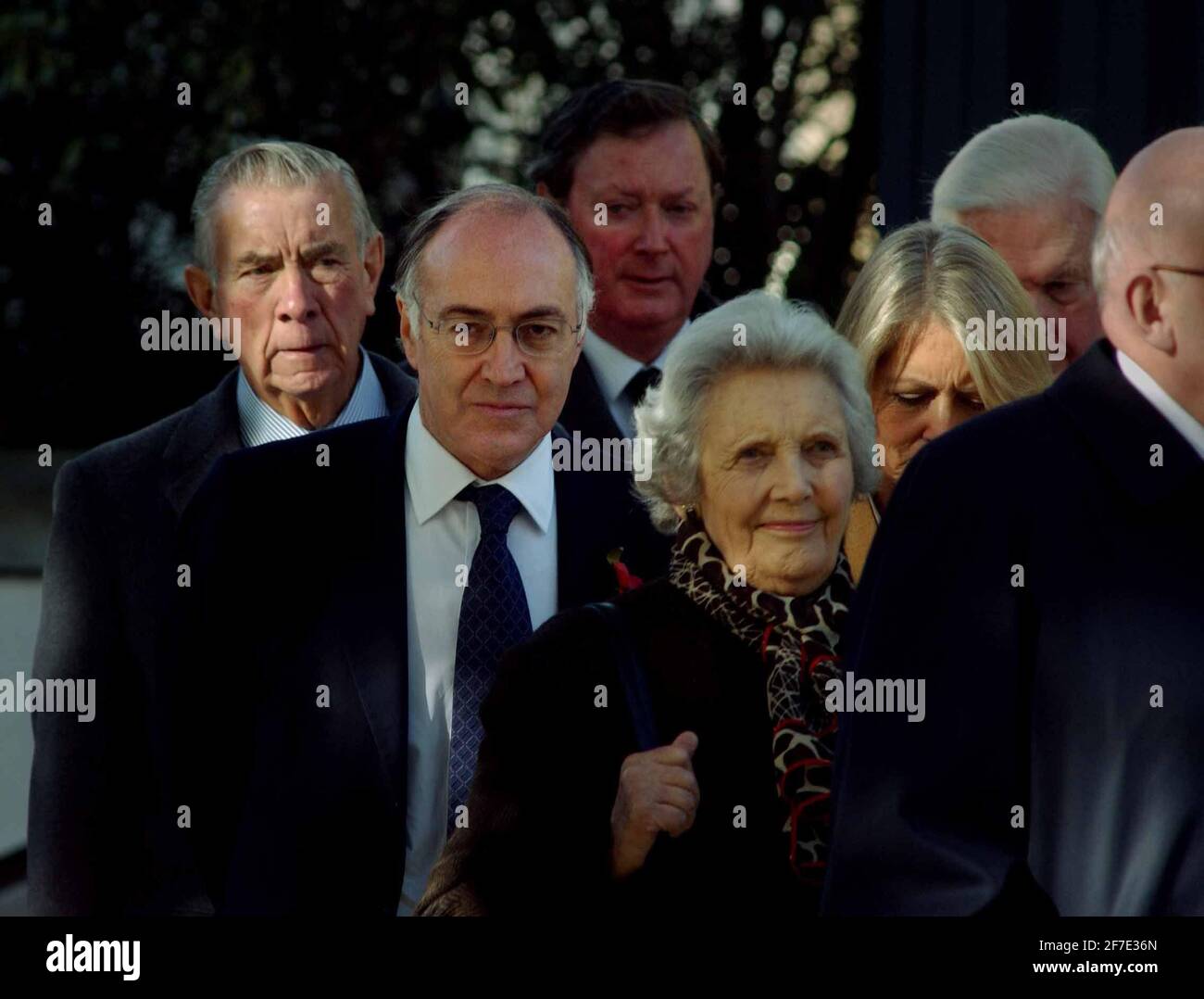 MICHAEL HOWARD BEI DER GEDENKFEIER FÜR DENIS THATCHER,30/10/03 PILSTON Stockfoto