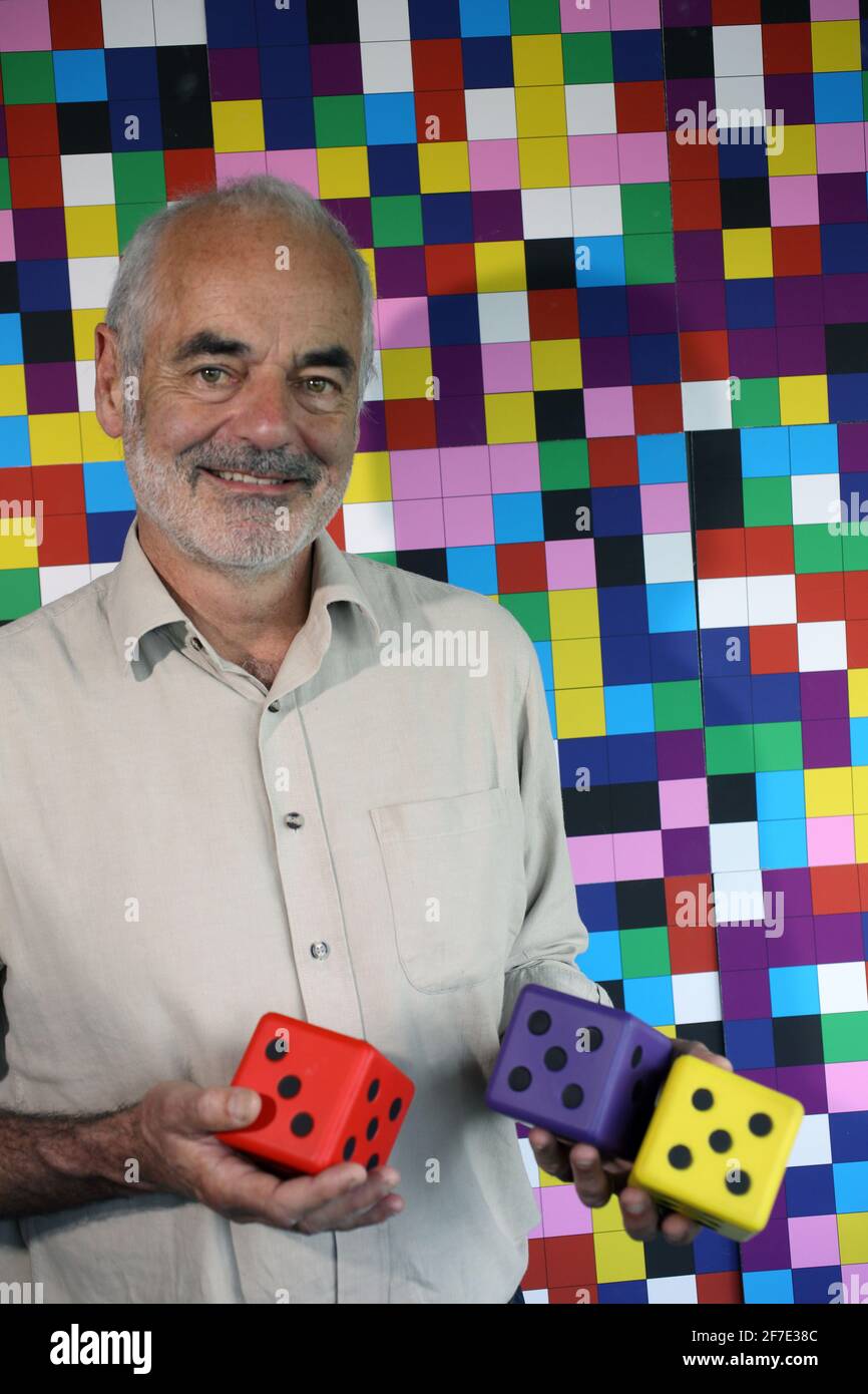 David Spiegelhalter, britischer Statistiker, Professor für Public Understanding of Risk, in Cambridge, Großbritannien Stockfoto