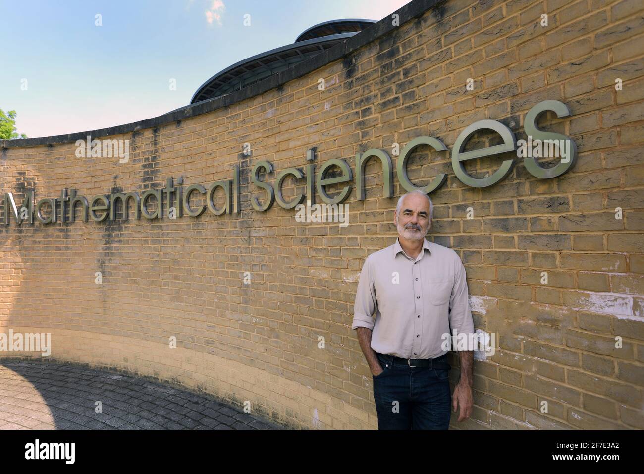 Professor David Spiegelhalter / Professor of the Public Understanding of Risiko am Zentrum für Mathematische Wissenschaften in Cambridge, Großbritannien Stockfoto