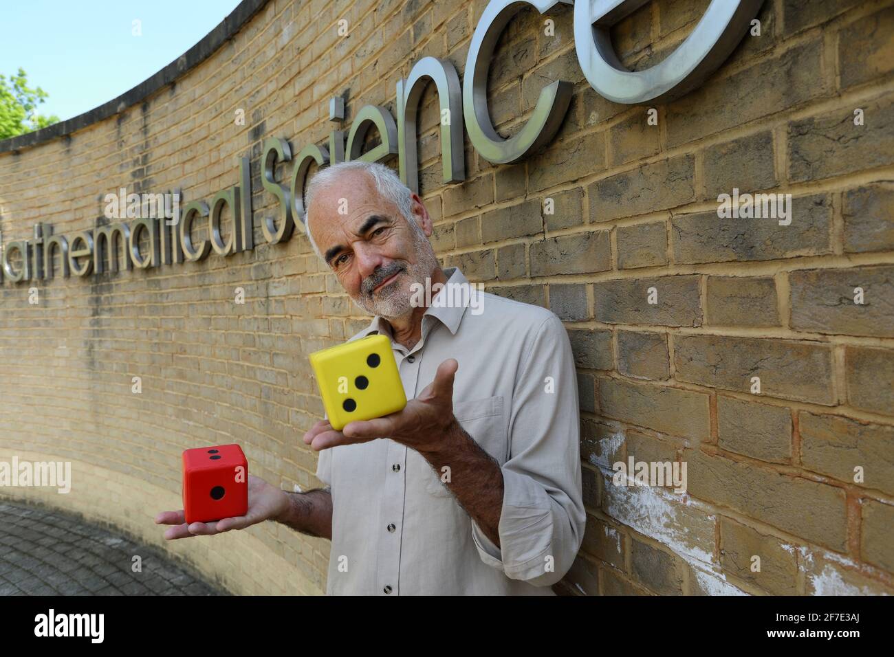 Professor David Spiegelhalter / Professor of the Public Understanding of Risiko am Zentrum für Mathematische Wissenschaften in Cambridge, Großbritannien Stockfoto